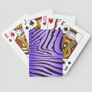 Zesty Zebra Lila Spielkarten