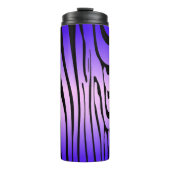 Zesty Zebra Lila Thermosbecher (Vorderseite)