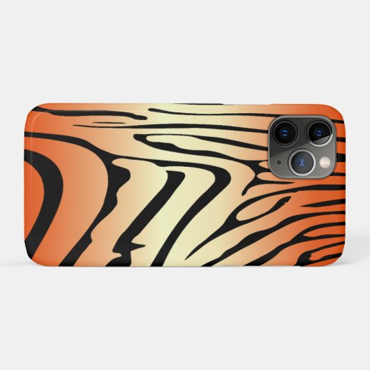 Zesty Zebra Orange Case-Mate iPhone Hülle (Rückseite (Horizontal))