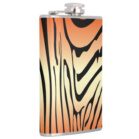 Zesty Zebra Orange Flachmann (Rechts)