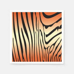 Zesty Zebra Orange Serviette