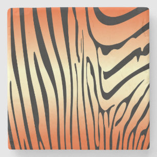 Zesty Zebra Orange Steinuntersetzer