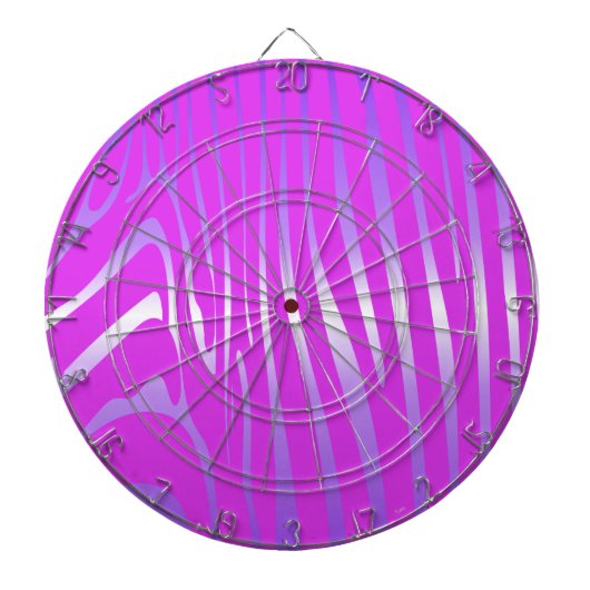 Zesty Zebra Pink Dart Board Dartscheibe (vorne)