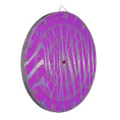 Zesty Zebra Pink Dart Board Dartscheibe (Vorderseite Links)