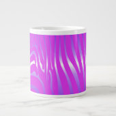 Zesty Zebra Pink Giant Coffee Tasse (Vorderseite)