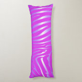 Zesty Zebra Pink Kissen (Rückseite (Vertikal))