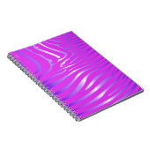 Zesty Zebra Pink Notebook Notizblock (Rechte Seite)