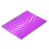 Zesty Zebra Pink Notebook Notizblock (Linke Seite)
