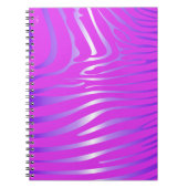 Zesty Zebra Pink Notebook Notizblock (Vorderseite)