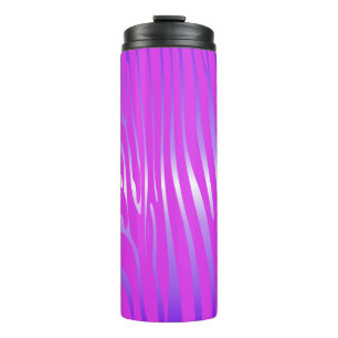Zesty Zebra Pink Thermal Tumbler Thermosbecher