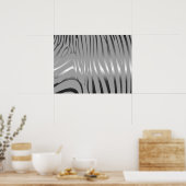 Zesty Zebra Poster (Küche)