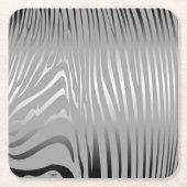 Zesty Zebra Rechteckiger Pappuntersetzer (Vorderseite)
