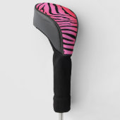 Zesty Zebra Red Golf Headcover (angewinkelt)