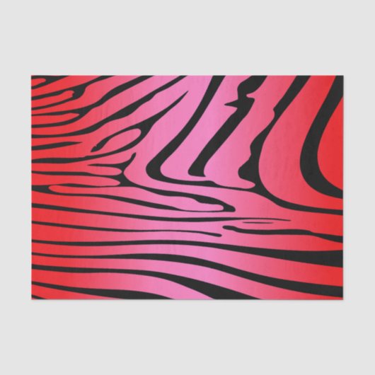 Zesty Zebra Red Seidenpapier (Vorderseite)