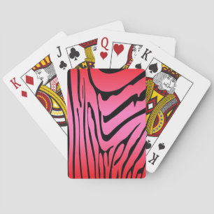 Zesty Zebra Red Spielkarten