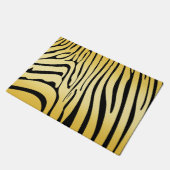 Zesty Zebra Yellow Fußmatte (Schrägansicht)