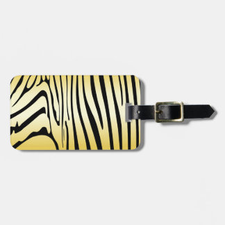 Zesty Zebra Yellow Gepäckanhänger