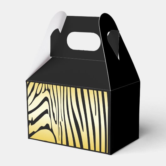 Zesty Zebra Yellow Geschenkschachtel (Vorderseite)