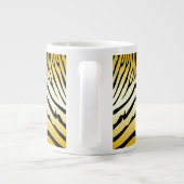 Zesty Zebra Yellow Jumbo-Tasse (Rückseite)