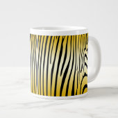 Zesty Zebra Yellow Jumbo-Tasse (Vorderseite Rechts)