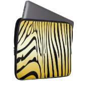 Zesty Zebra Yellow Laptopschutzhülle (Vorne Rechts)