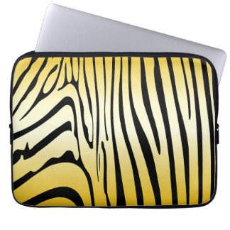 Zesty Zebra Yellow Laptopschutzhülle