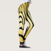 Zesty Zebra Yellow Leggings (Rechts)