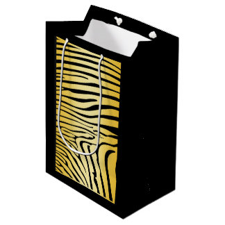 Zesty Zebra Yellow Mittlere Geschenktüte