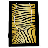 Zesty Zebra Yellow Mittlere Geschenktüte (Vorderseite)