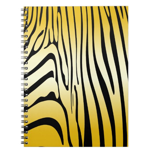 Zesty Zebra Yellow Notizblock (Vorderseite)