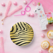 Zesty Zebra Yellow Pappteller (Party)