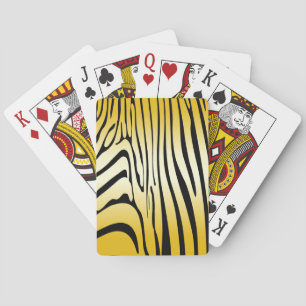 Zesty Zebra Yellow Spielkarten