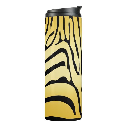 Zesty Zebra Yellow Thermosbecher (Nach links gedreht)