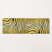 Zesty Zebra Yellow Yogamatte (Rückseite (Horizontal))