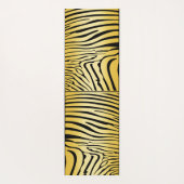 Zesty Zebra Yellow Yogamatte (Rückseite)
