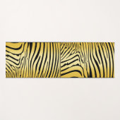 Zesty Zebra Yellow Yogamatte (Vorderseite (Horizontal))