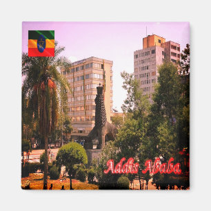 zET003 ADDIS ABABA, Hochauflösende Gebäude, Kühlsc Magnet