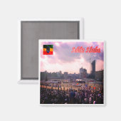 zET005 ADDIS ABABA, Meskal Square, Äthiopien, Kühl Magnet (Vorderseite/Rückseite)