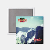 zET010 ETHIOPIEN, Semien Mountain, Afrika, Kühlsch Magnet (Vorderseite/Rückseite)