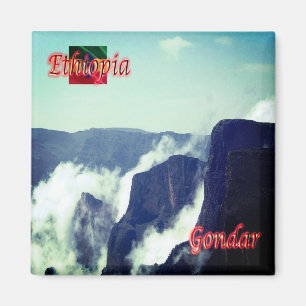 zET010 ETHIOPIEN, Semien Mountain, Afrika, Kühlsch Magnet