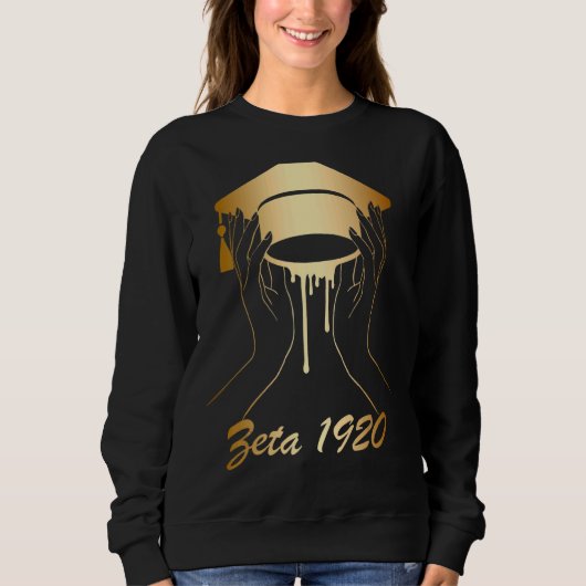 Zeta 1920 Afrikanischer Amerikaner Historisch Blac Sweatshirt (Vorderseite)
