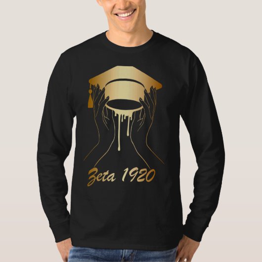 Zeta 1920 Afrikanischer Amerikaner Historisch Blac T-Shirt (Vorderseite)