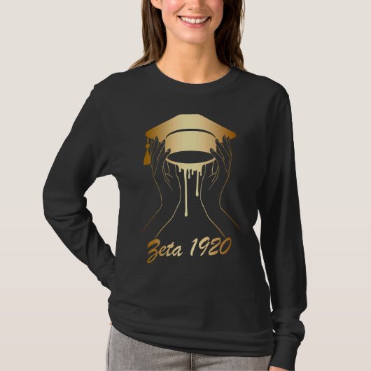 Zeta 1920 Afrikanischer Amerikaner Historisch Blac T-Shirt (Vorderseite)