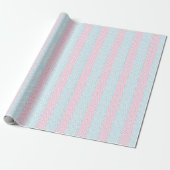 Zeta Chevron Stripe in Pink and Aqua Geschenkpapier (Ungerollt)