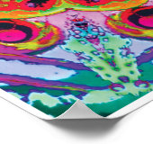 Zeta Kinetic Collage Kaleidoscope Poster (Ecke)