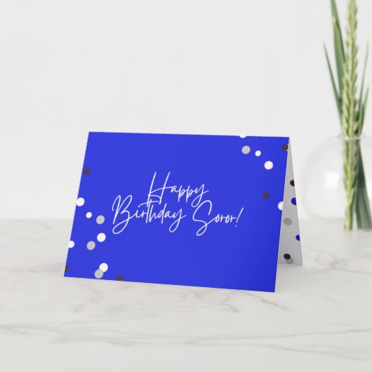 Zeta Phi Beta Birthday Card Karte (Vorderseite)