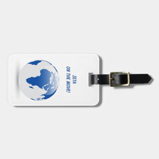 Zeta Phi Beta-Gepäckmarke Gepäckanhänger (Vorderseite horizontal)