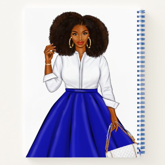 Zeta Phi Beta Inspiriert Spiral-Notebook Notizblock (Rückseite)