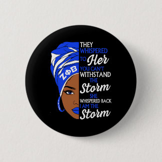 Zeta Phi Beta Sorority Black Women Pride Melanin A Button