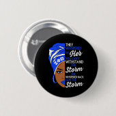 Zeta Phi Beta Sorority Black Women Pride Melanin A Button (Vorne & Hinten)
